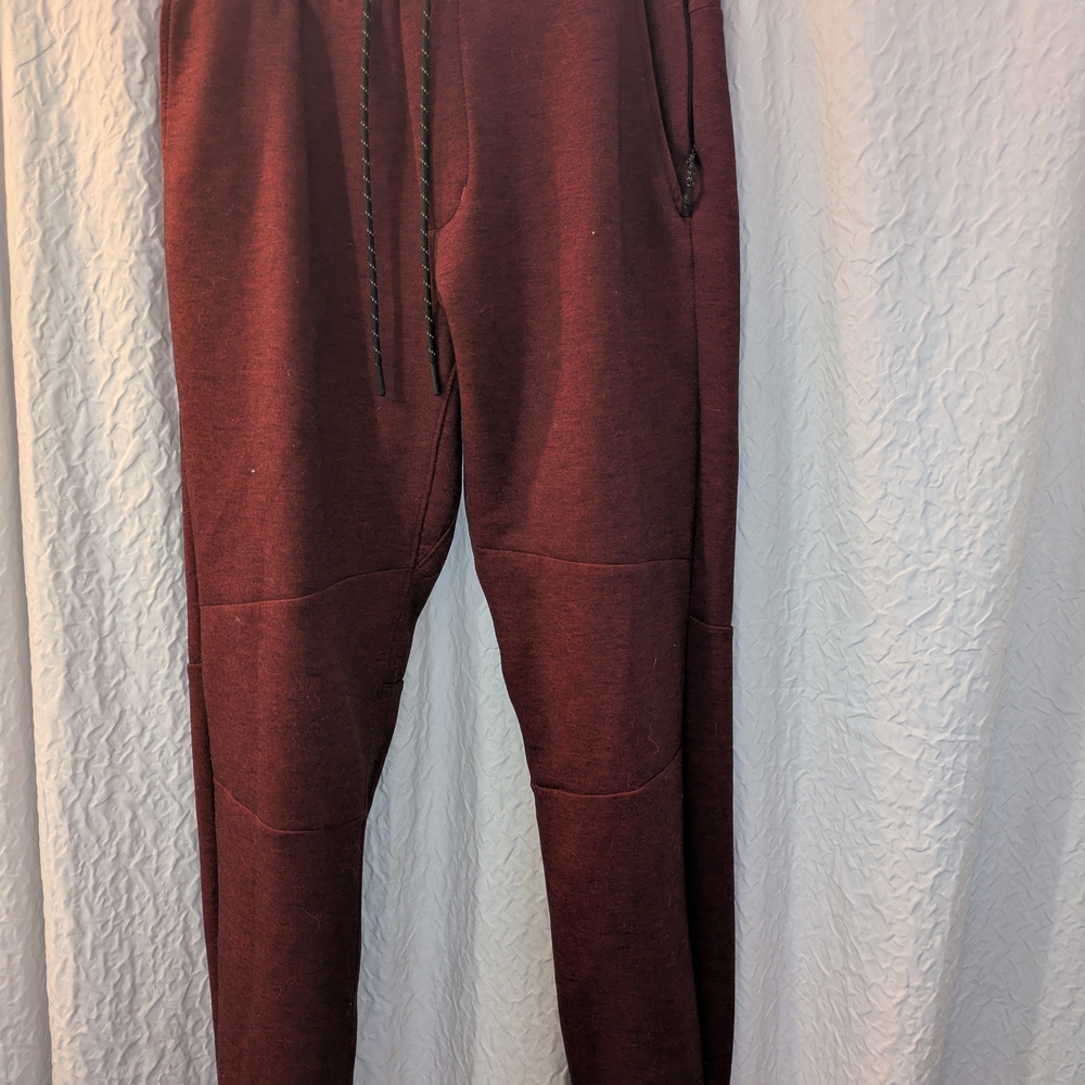 Men's Burgundy Jogger Pants